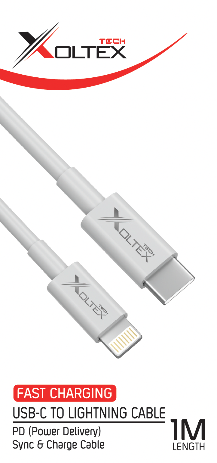 XOLTEX USB-C to Lightning Cable | Fast Charging RRP $17.99