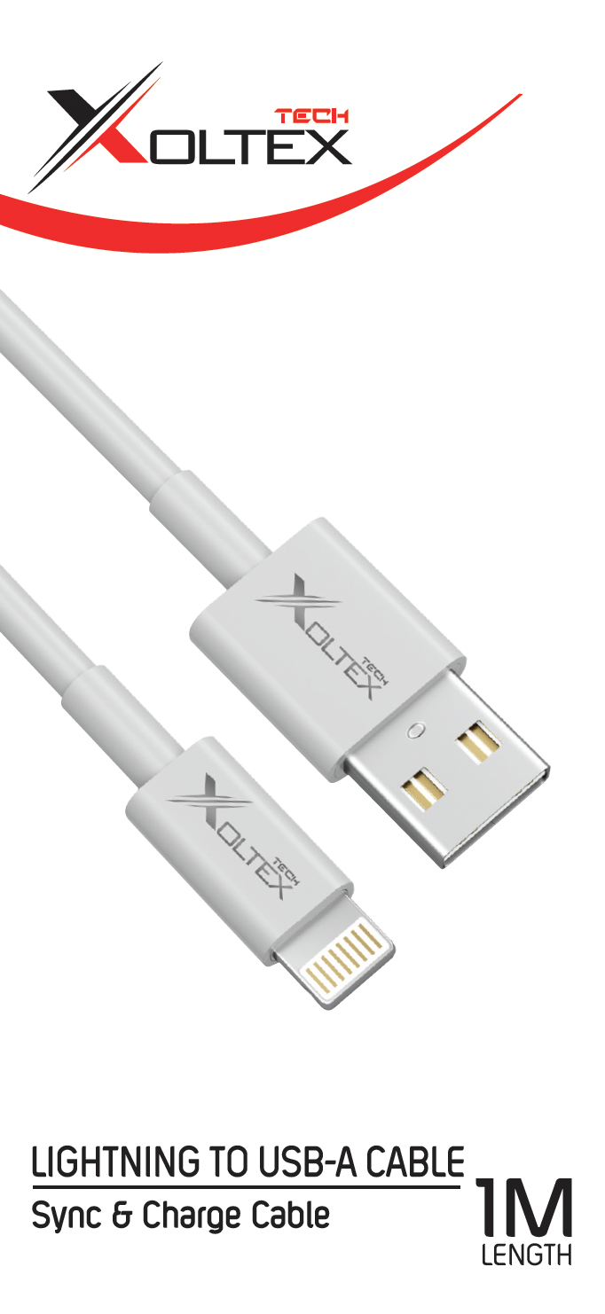 XOLTEX Lightning to USB-A Non MFI Cable RRP $16.5